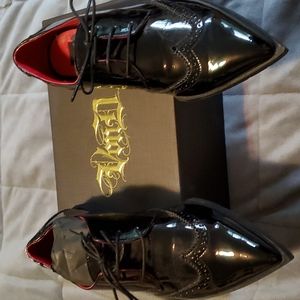 Kat Von D Black Nina Oxfords